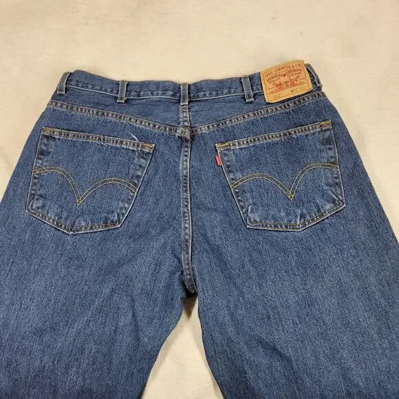 Vintage Levis 550 Jeans Mens Sz 40x32 Blue Medium Wash Denim Gorpcore Y2k Jean - Picture 16 of 16